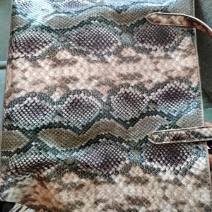 Faux snake skin purse